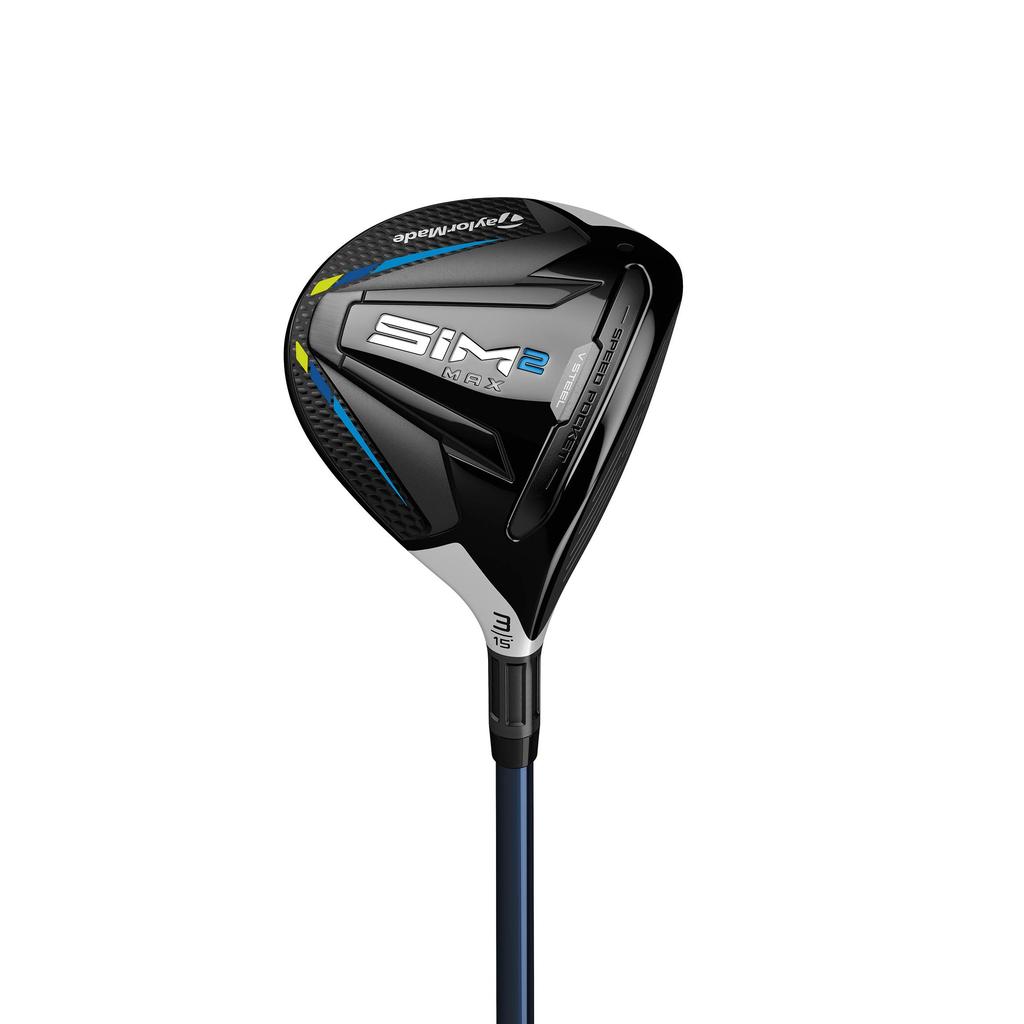 TAYLORMADE SIM2MAX Fairway Wood with Genuine Catalog TENSEIBLUETM50 Carbon Shaft Golf Club Right Loft 15 Degrees S [Model Shaft] Men's Angle W#3