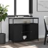 VidaXL Black Buffet 100x35x80 Cm Engineered Wood 835499
