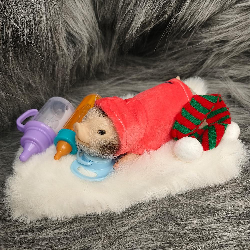 Миниатюрная кукла-реборн, питомец, свинья, экологичная, мягкая, силиконовая, музыкальная, поросенок, кукла-реборн, милая, мультяшная, свинья, кукла-младенец, детские игрушки для снятия стресса