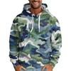 Men's Loose Printed Hooded Sweatshirt Men's Casual Fashion Sports Sweatshirt