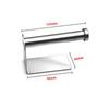 Stainless Steel Toilet Tissue Holder Wall Mounted Tissue Roll Dispenser Self-adhesive Towel Hanger Plastic Wrap Holder