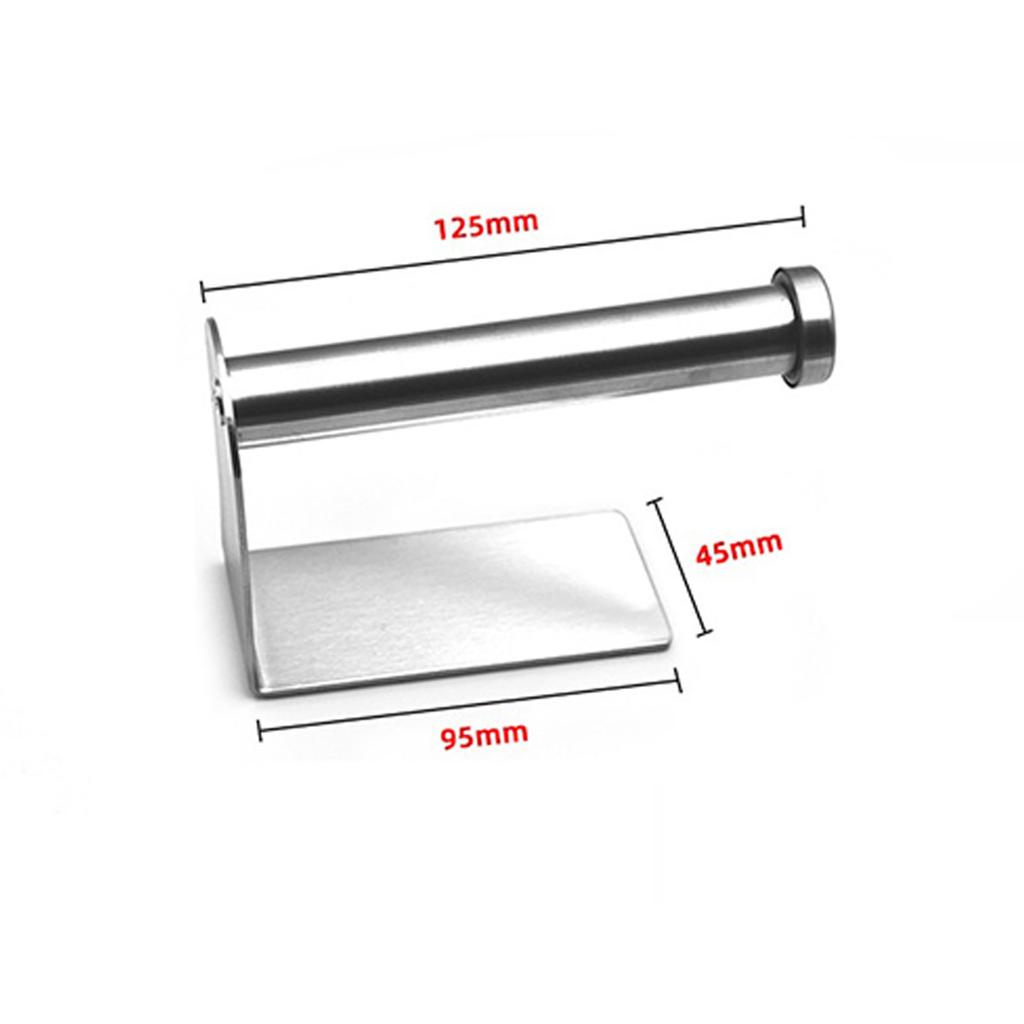 Stainless Steel Toilet Tissue Holder Wall Mounted Tissue Roll Dispenser Self-adhesive Towel Hanger Plastic Wrap Holder