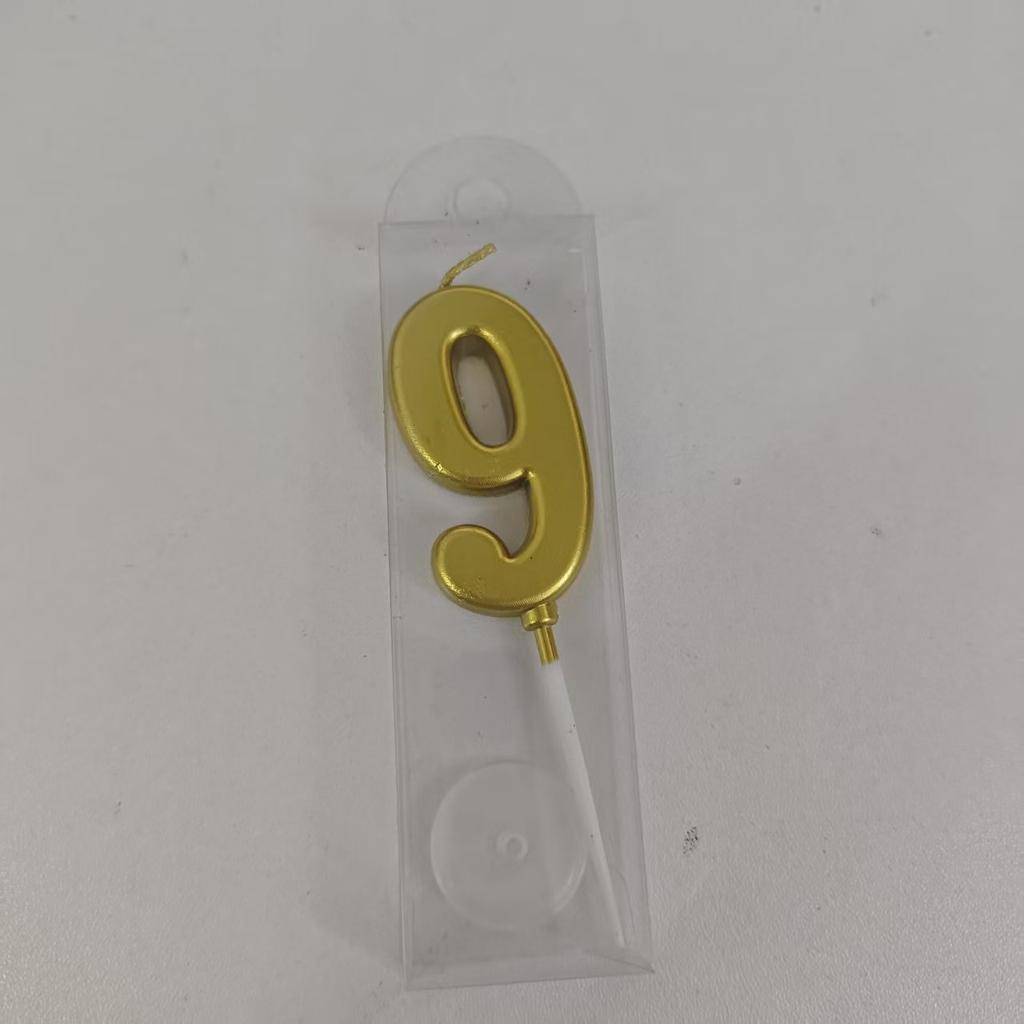 1/2/10 шт. Свечи-цифры на день рождения, золотые свечи-цифры, свечи-цифры на торт, празднование вечеринки