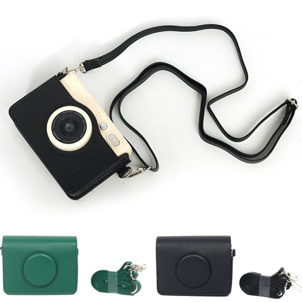PU Leather Instant Camera Storage Bag Protective Cover for CHUZHAO D1pro Outdoor Photography