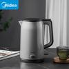 Midea Электрический чайник с двойными стенками, защитой от ожогов, 1,7 л, штепсель CN (адаптер в комплекте)