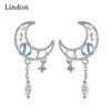 Lindon Women's Zircon Copper Alloy Earrings - Wedding Party Gift Pendant Earrings