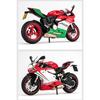 1/12 Ducati 1199 Panigale Сплав Модель Мотоцикла Литой Металл Гоночный Мотоцикл Модель Звук Свет Украшение Детская Игрушка Подарки