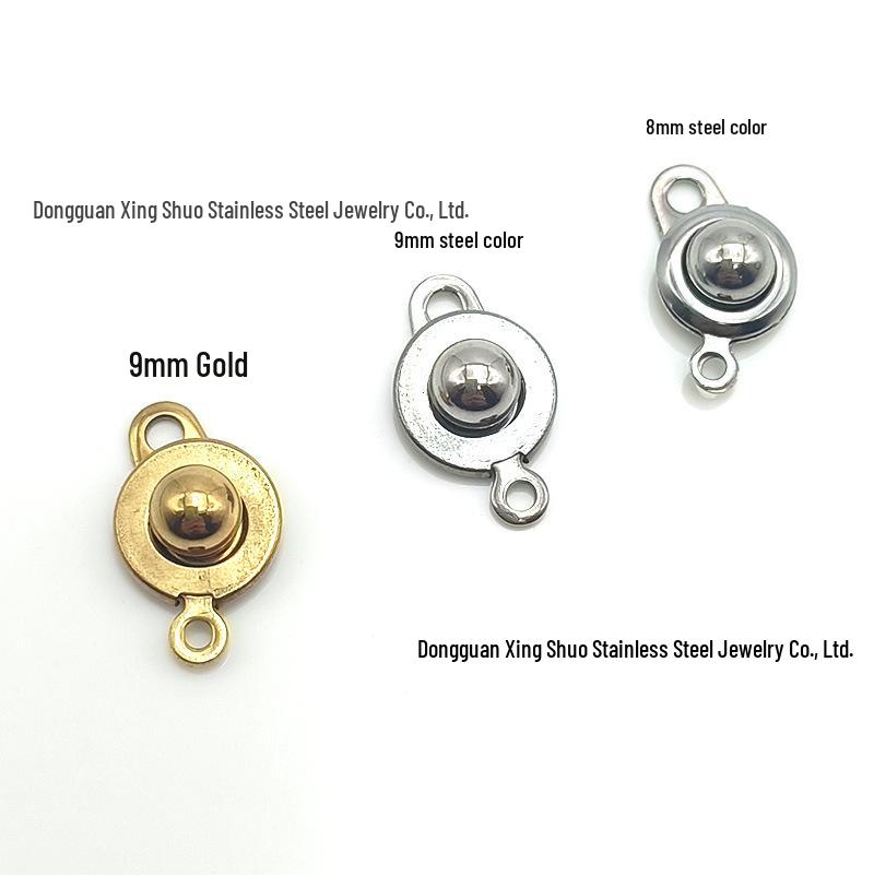 18K Жемчужное Ожерелье и Браслет Соединитель-Застежка из Нержавеющей Стали Вращающаяся для Кожаного Шнура DIY Украшений.