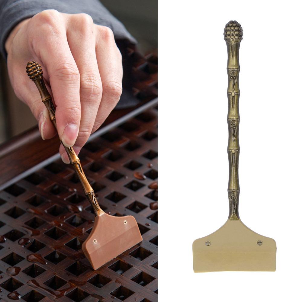 Practical Tea Tray Cleaning Tool Soft Silicone Head Tea Tray Cleaning Sweeper Tea Tray Maintenance