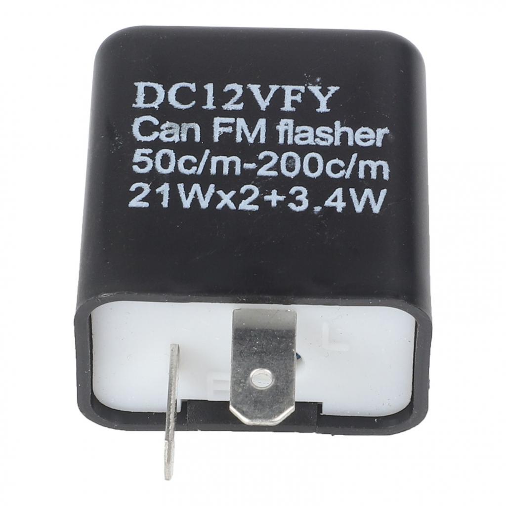 50 Times/min To 200 Times/min 2-Pin Flasher Relay 12V