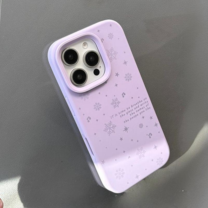 Ins Winter Snowflake Liquid Silicone Phone Case For iPhone 17 16 15 14 13 12 11 Pro Max Plus Air Camera Control Button Cover