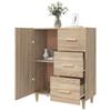 Sideboard in Sonoma Oak Finish 69.5 x 34 x 90 cm Particleboard