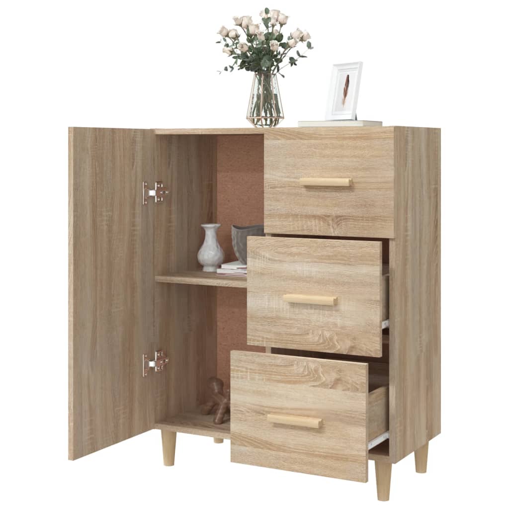 Sideboard in Sonoma Oak Finish 69.5 x 34 x 90 cm Particleboard