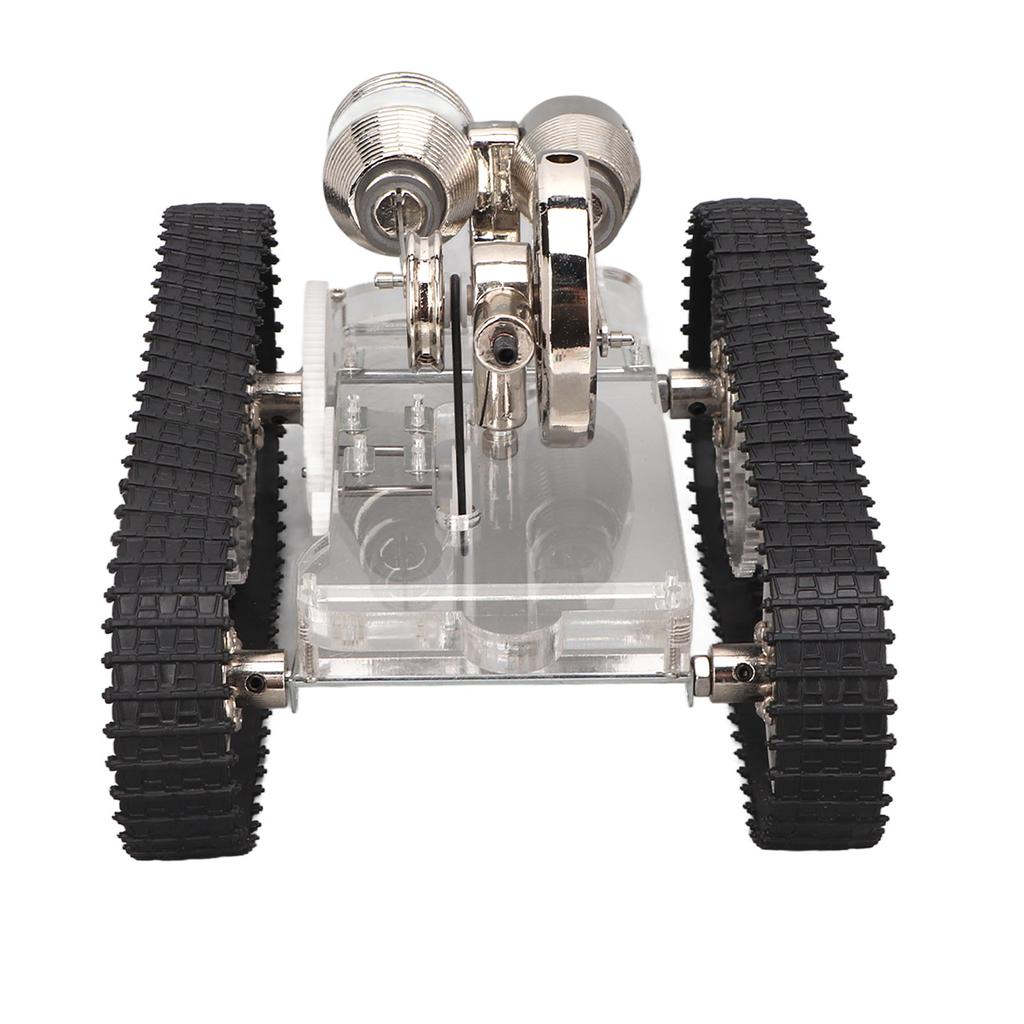 Stirling Engine Model Kit Novel Interesting Tank Car Shape Stirling Scientific Physical Model for Learning Props Gifts