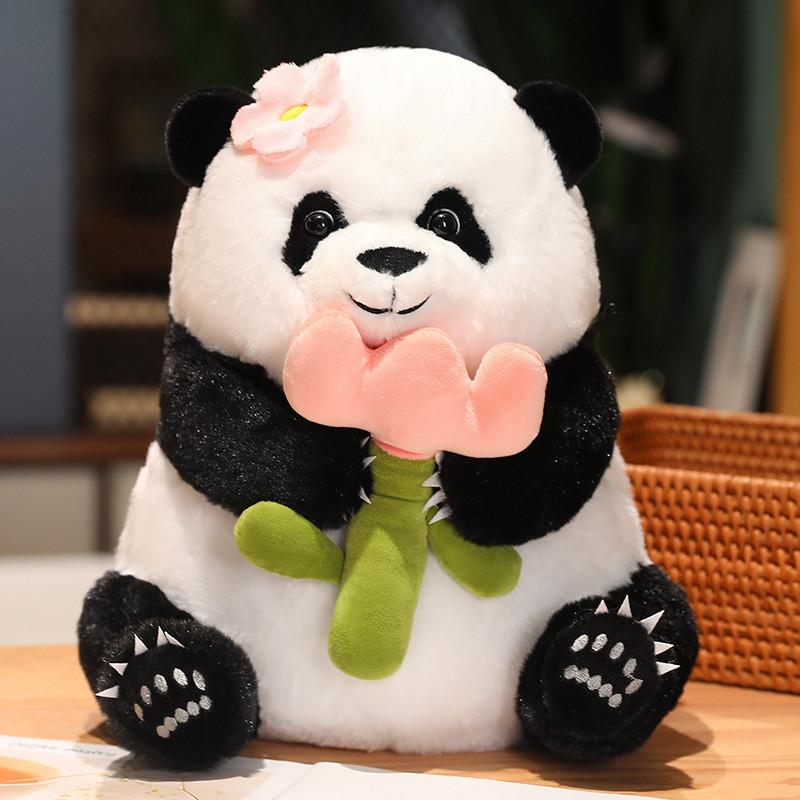 Plush Panda Toy Cute Cartoon Girl Child Cushion Birthday Holiday Gift Dolls