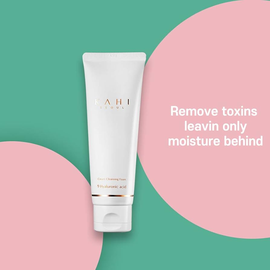 KAHI Кремовая очищающая пенка 80 мл – Нежное кремообразное пенящееся очищающее средство