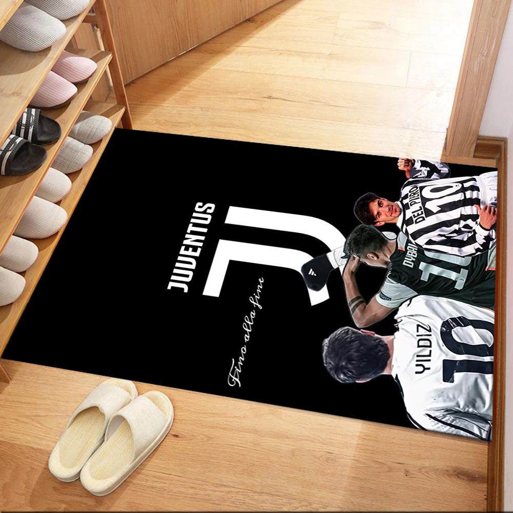 Juventus Area Rug Design For Dormitory Decorate Room Balcony Hallway Antislip Rug Decorate Offices Gift For Festivals
