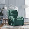 VidaXL Reclining Massage Armchair Dark Green Fabric 373554