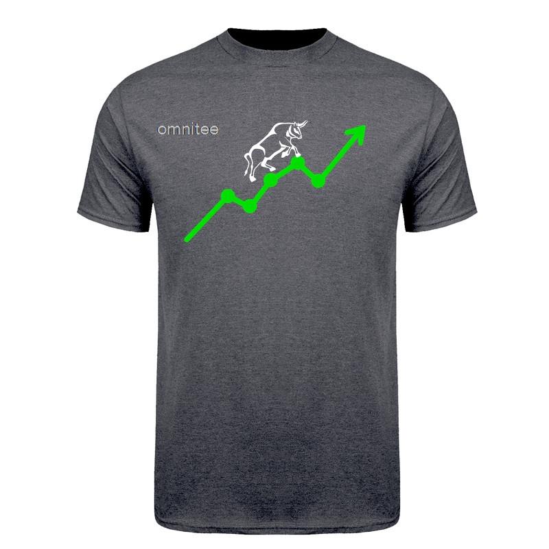 Stock Market T Shirt Funny Trading Graphic Tee Investor Trader Gift Finance Bull Bear Chart Print Casual Tshirts HJ164