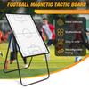 35in X 24in Sports Coaching Whiteboard Equipped with Magnetic Markers Pen Eraser Standing Board Height Adjustable for Coaching