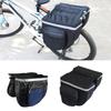 Water-Resistant Bike Rear Seats Saddles Bags Bike Luggage Carriers Trunk Bag with Reflective Trim Cycling Rear Rack Bag