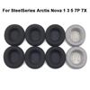 1Pair Replacement Ear Cushion Cover Foam Headset Earpads for SteelSeries Arctis Nova 1 3 5 7P 7X