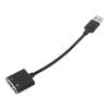 USB Sound Adapter Aluminum Alloy Black Plug and Play USB to 3.5mm Jack Sound Card for Desktop Computers Laptops