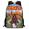 Рюкзак-мочила для детей из аниме NARUTO, с регулируемым плечевым ремнем и передним карманом, легкий и прочный, для мальчиков и девочек в возрасте 6-10 лет