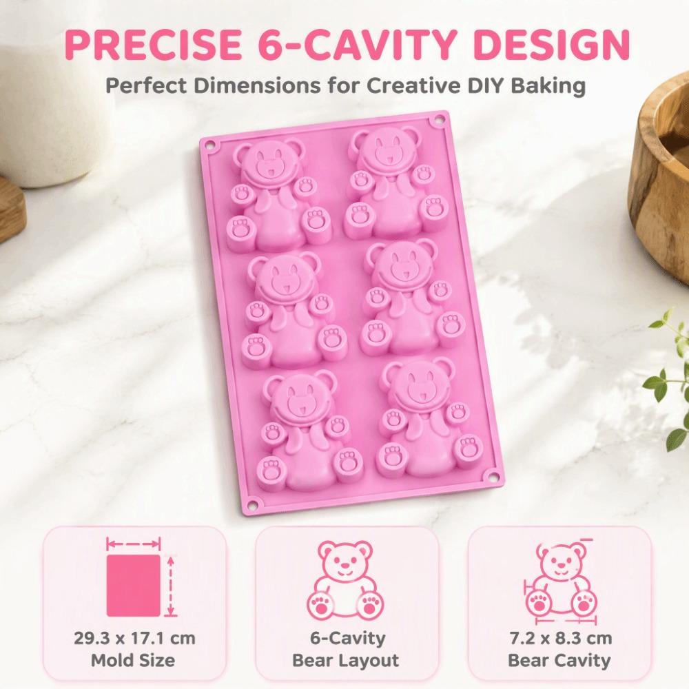 Flexible Silicone Chocolate Candy Mold 3D Design Ice Cube Mold Reusable Soap Mold Home Kitchen