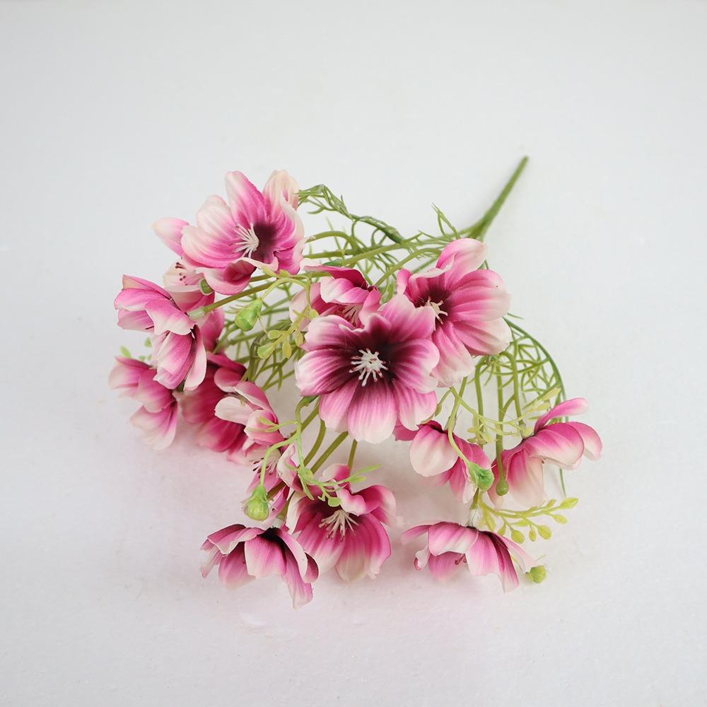 New Silk Cloth Fake Flower DIY Floral Materials Soft Flower Bouquet Realistic Chrysanthemum Valentine's Day Gift