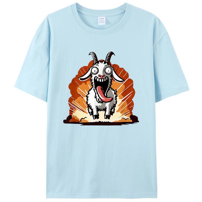 Crazy Goat Simulator Men's T-Shirt Women Tee Shirts Tops