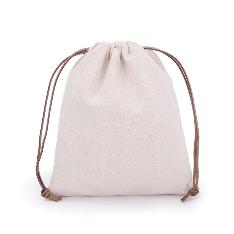 Замшевый мешочек на шнурке для хранения, многоразовый подарочный мешочек для ювелирных изделий, сумочки, электроники, пылезащитный мешочек для организации путешествий