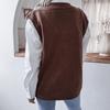 Women's  And Winter V-Neck Top Campus  Casual Loose Knit Vest Sweater