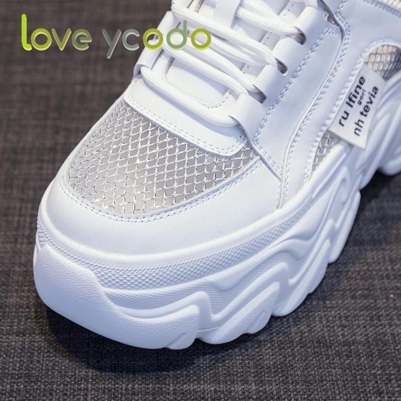 love ycodo Brand Women's Spring and Autumn Summer Thick Sole Fashion Breathable Casual Sports Shoes