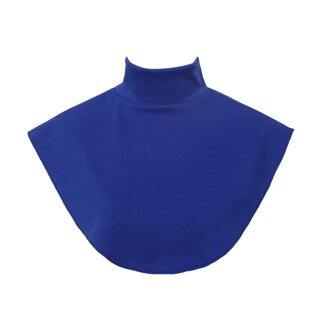 New Womens Muslim Modal Fake False Collar Islamic Hijab Extensions Turtleneck High Neck Cover Warmer Bright Solid Color Half Top
