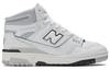 New Balance 650 White/Grey Mid-Top Retro Basketball Sneakers BB650RWC