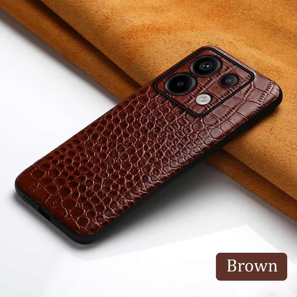 Оригинальный кожаный чехол для телефона из коровьей кожи для Xiaomi Poco X6 Pro Redmi Note 14 13 Pro 5G Mi 14T Pro 14 Ultra Задняя крышка