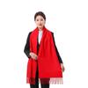 Chinese New Year Festive Red Brushed Scarf
