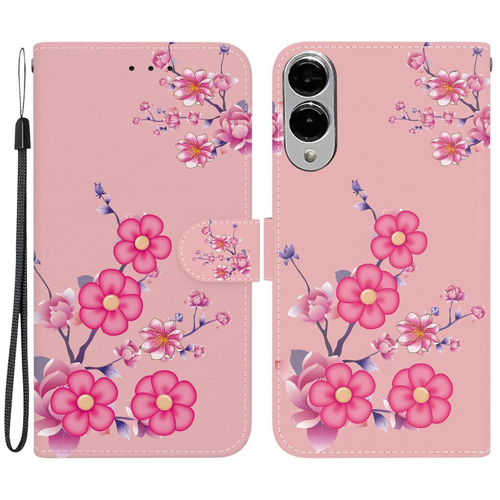 For Samsung Galaxy S25 Edge Wallet Phone Case Anti-Drop Leather Flip Cover Pattern Printing