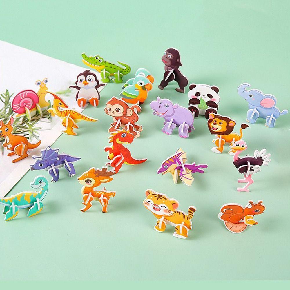 10 шт. DIY головоломка модель мини обучающая игрушка новая 3D бумажная головоломка детская