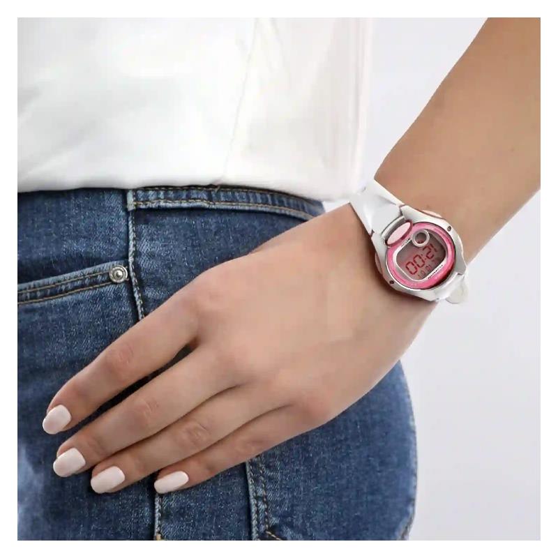 Casio Серия DIGITAL-Диск Упрощенный Контрастный Цвет Десять Лет Мощности ЖК-Кварцевый Механизм Ремешок из Смолы Японские и Корейские Часы Женские LW-200-7AVDF