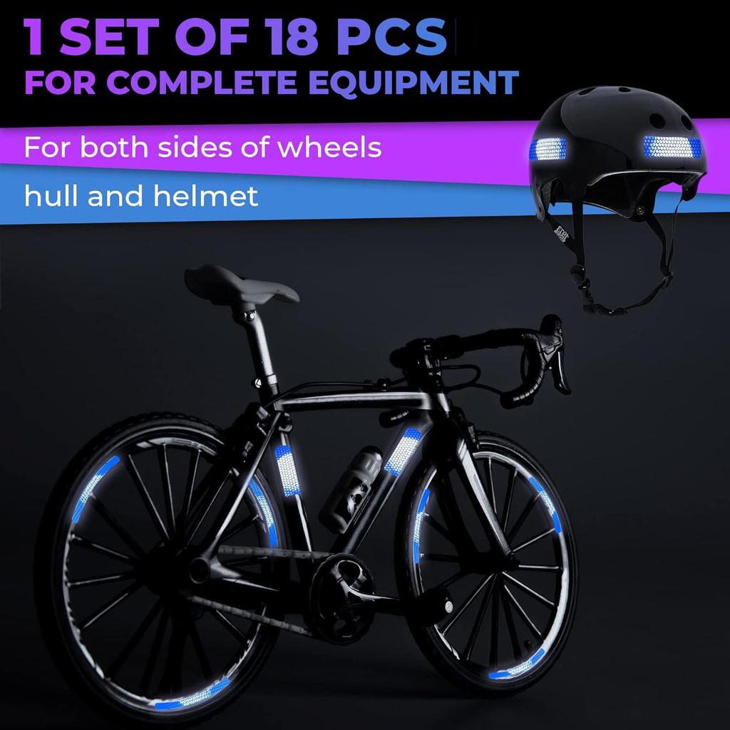 Bicycle, Car, Helmet, and Motorcycle Reflective Safety Stickers