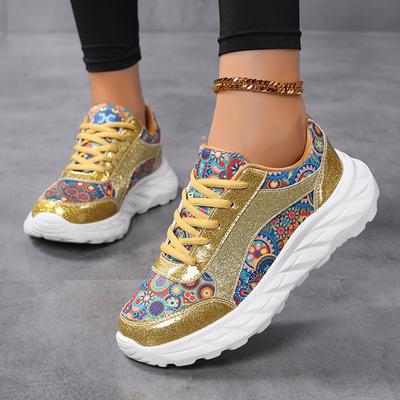 Женские блестящие кроссовки на платформе, серебристые, повседневные, для ходьбы, модные, свадебные, парные