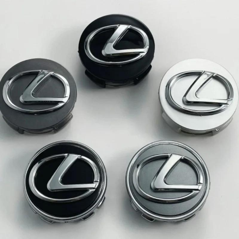UKXU2 4Pcs 62MM Car Wheel Center Caps Hub Badge Covers For Lexus IS250 IS200 CT200h GS300 LS430 RX450h LX570 IS300 ES RX LS IS NX CT