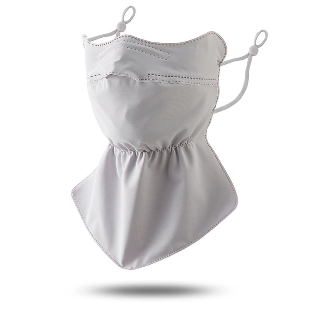Fashion Quick Drying Ice Silk Mask Breathable Hanging Ear Sun Protection Mask Solid Color Anti-UV Mask Scarf Women