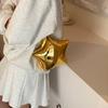 Korean Style Banquet Chain Bag Silver Funny Party Bag Retro Bright Star Shoulder Bag  Gift
