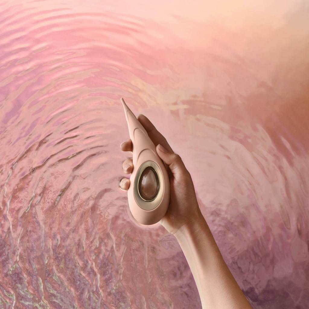 LELO DOT Cruise Высокочастотный клиторальный вибратор с эллиптическим 8-точечным вибратором с технологией круиз-контроля Motion, (Лимонный сорбет)