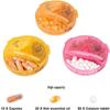 21-Compartment Rainbow Weekly Pill Organizer for Elderly – Travel-Friendly and Health-Focused.