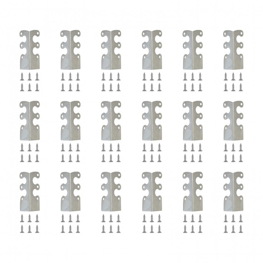 Для стильной защиты плинтуса с винтажными металлическими угловыми накладками 6 шт.