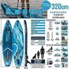 AQUA SPIRIT Tempo Sup Stand Up Gonflable Surf Planche De Paddle Pour Adulte Unisexe Débutant Intermédiaire 320x81x15cm